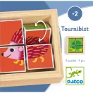 Djeco Tournibist fa kockakirakó forgatható állatfigurákkal 1 éves kortól