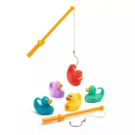 Djeco Ducky Fishing horgász játék kedves kiskacsákkal és horgászbotokkal