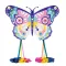 Djeco Maxi butterfly óriás pillangó szélsárkány 96 cm-es méretben a magasba emelve