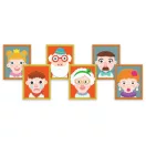 Djeco Inzebox Portraits mágneses képkirakó színes arckifejezésekkel