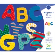   Djeco Mágneses betűkészlet - Nagybetűk - 38 fancy letters