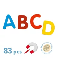   Djeco Mágneses betűkészlet - Színes nagybetűk - 83 small letters