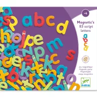   Djeco Mágneses betűkészlet - Kisbetűk - 83 script letters