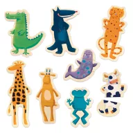   Djeco Mágneses képkirakó - Vicces állatok - Crazy animals