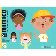 Djeco Mimico arcjáték kártyajáték doboza 5 éves kortól