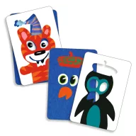 Djeco ArcHarc Magic Match megfigyelési kártyajáték lila doboza mackó figurával