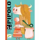 Djeco Pipolo kártyajáték színes előlapja mókás állatfigurákkal