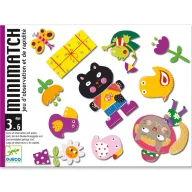 Djeco Minimatch megfigyelő kártyajáték színes illusztrációkkal díszített doboza