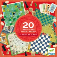   Djeco Társasjáték klasszikus - Társasjáték készlet 6+, 20 játék - Classic box 6+
