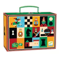   Djeco Társasjáték klasszikus - Sakk, Kínai sakk és Dáma - Chess+Checkers