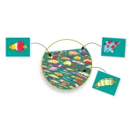 Djeco Fishy-Fish böngésző társasjáték 3D díszdoboza halacskás illusztrációkkal