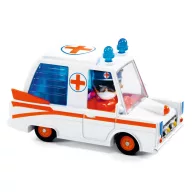 Djeco Crazy Motors Hurry Ambulance játék mentőautó színes és részletgazdag kivitelben