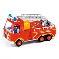 Djeco Crazy Motors Láng Ottó Captain Fire tűzoltóautó a dobozában