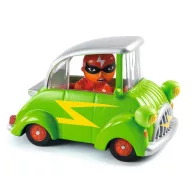 Djeco Crazy Motors Zöld Villám játékautó élénk zöld színben és egyedi formatervezéssel
