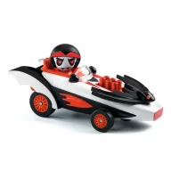 Djeco Crazy Motors Sebes Denevér stílusos játékautó fehér-fekete mintázattal
