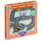 Djeco Crazy Motors Városi kőrút 26 darabos autópálya óriás puzzle dobozában