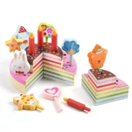 Djeco Torta Móka Happy Birthday fa szerepjáték torta szett