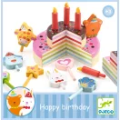 Djeco Torta Móka Happy Birthday fa szerepjáték torta szett