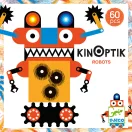 Djeco Kinoptik Robots 60 darabos optikai illúziós játék csomagolása közeli képen