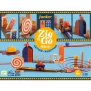 Djeco Zig and Go Junior Racer 51 darabos építőjáték doboza színes láncreakció elemekkel