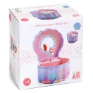 Djeco Zenélő ékszerdoboz Enchanted mermaid sellő mintával és forgó figurával