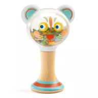 Djeco Cickom fa bébicsörgő 6.5 x 10.5 cm méretben, természetes fa felülettel