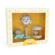 Djeco BabyKit bébi látogató készlet dobozban, fejlesztő játék csecsemőknek
