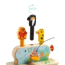 Djeco Multi Pop ugráltatós felfedező játék színes figurákkal és gombokkal