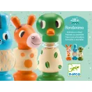 Djeco Rondanimo toronyépítő fajáték színes fa figurákkal kisgyermekeknek
