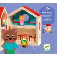 Djeco Minivilág Miniház színes és részletgazdag illusztrációkkal kisgyermekeknek