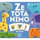 Djeco Ze Totanimo fa építőjáték állatos figurákkal díszdobozban