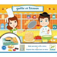 Djeco Palacsintázó szerepjáték Gaelle et Titouan készlet gyerekeknek