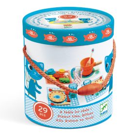   DJECO Szerepjáték - Cicusék étkészlete - Diner time, kittens!