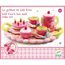 Djeco Lili Rose tea parti készlet kislányoknak a dobozában