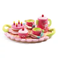 Djeco Lili Rose tea parti készlet kislányoknak a dobozában