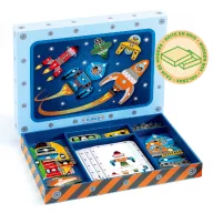 Djeco Space tap tap kalapálós játék űrhajós elemekkel és fa kalapáccsal
