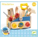 Djeco Minibrico szerszámos láda színes fa szerszámokkal kisgyermekeknek