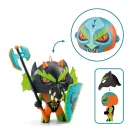 Djeco Arty Toys Drack knight fekete sárkány lovag figura díszes páncélzatban
