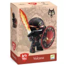 Djeco Arty Toys Vulkán lovag figura részletgazdag páncélzatban