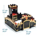Djeco Arty Toys Ze Black Castel fekete lovagvár részletgazdag kialakítással