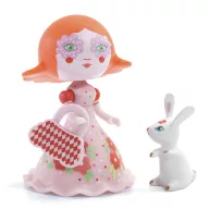 Djeco Arty Toys Elodia hercegnő és fehér nyuszi figura a dobozában