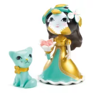 Djeco Arty Toys Eva and Zecat hercegnő figura cicával a dobozában