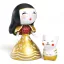 Djeco Arty Toys Mona és Holdvilág hercegnő figura részletgazdag kivitelben