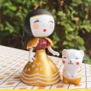 Djeco Arty Toys Mona és Holdvilág hercegnő figura részletgazdag kivitelben