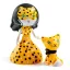 Djeco Arty Toys Hercegnő Feline és Leó figura díszes ruhában és kiegészítővel