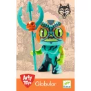 Djeco Arty Toys Globular kalózfigura jellegzetes szigonyával fehér háttér előtt