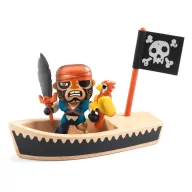 Djeco Arty Toys Csónakos Billy kalóz figura részletgazdag kivitelben
