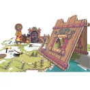 Djeco Arty Toys Barbárok birodalma óriás puzzle 15 darabos készlet színes dobozban