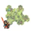 Djeco Arty Toys Bestiák birodalma 18 darabos óriás puzzle színes illusztrációval