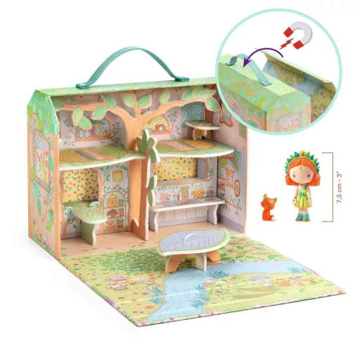 Djeco TINYLY álomvilág babaház - Szilvia és Rókica háza - Sylvia and Fox’s house in the woods